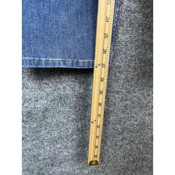 Soft Surroundings The Ultimate Denim Relaxed Straight Jeans size 14 Med wash - Picture 7 of 16